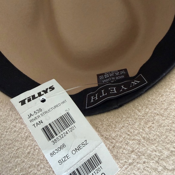 WYETH Oatmeal Tan Fedora Hat NEW WITH TAGS main image 5